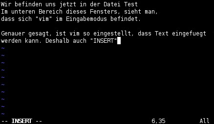 VIM Editiermodus