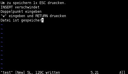 Vim speichern