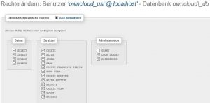 owncloud rechte